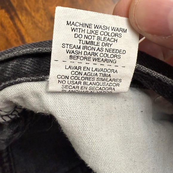 ARIZONA Mens Relaxed Fit Black Denim Jeans Size 31 x 30 (30x29) Vintage - Picture 9 of 9